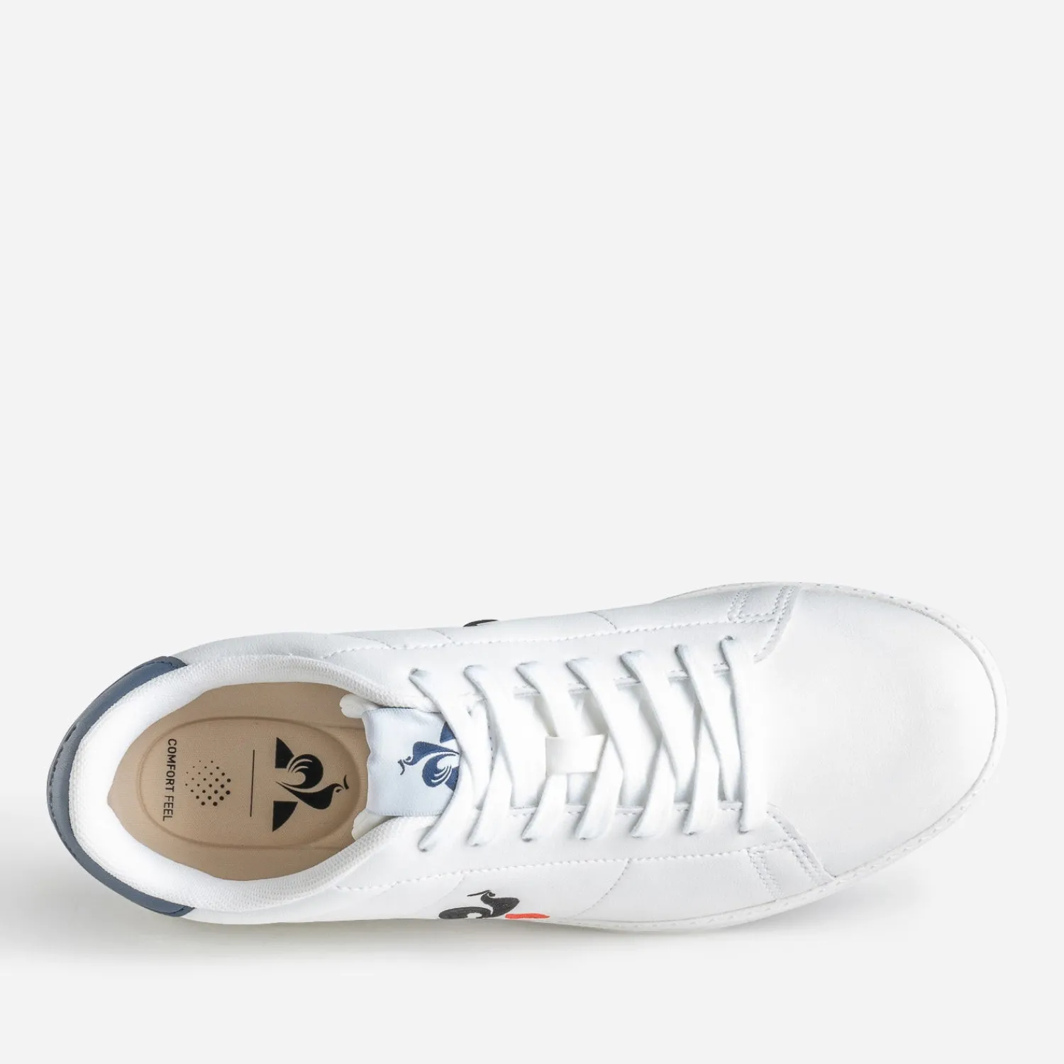 Le Coq Sportif Baskets/Tennis^Tennis he cuir logo tricolore BLANC