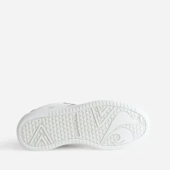 Le Coq Sportif Baskets^Tennis et bordeaux cuir BLANC