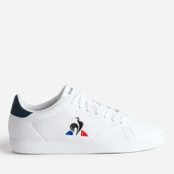 Le Coq Sportif Baskets/Tennis^Tennis he logo tricolore brodé BLANC