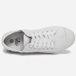 Le Temps des Cerises Baskets^Tennis he en toile BLANC