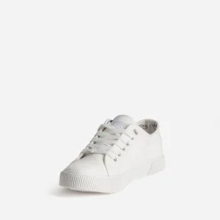Le Temps des Cerises Baskets^Tennis he toile BLANC