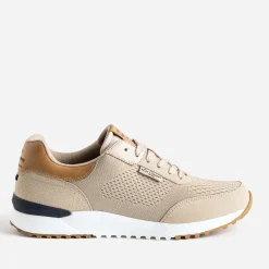 Lee Cooper Baskets/Tennis^Tennis beige en mesh détails camel TAUPE