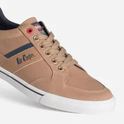 Lee Cooper Toiles^Tennis beige toile CAMEL