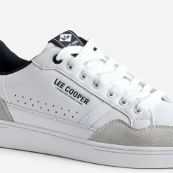 Lee Cooper Baskets/Tennis^Tennis , gris, marine BLANC