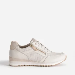 Marco Tozzi Baskets^Tennis clair perforée BEIGE