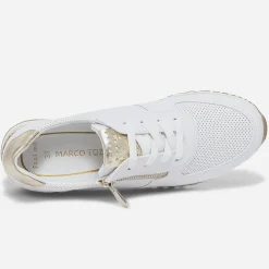 Marco Tozzi Baskets^Tennis et argenté BLANC