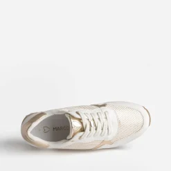 Marco Tozzi Baskets^Tennis he et dorée BLANC