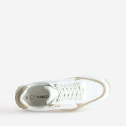 Marco Tozzi Baskets^Tennis he perforée BLANC