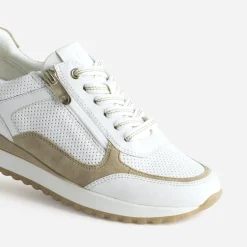 Marco Tozzi Baskets^Tennis he perforée BLANC