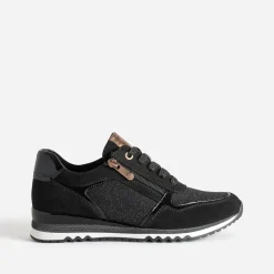 Marco Tozzi Baskets^Tennis e pailletée NOIR