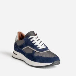 Eram Baskets/Tennis^Tennis cuir bi-matière MARINE