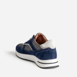 Eram Baskets/Tennis^Tennis cuir bi-matière MARINE