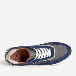 Eram Baskets/Tennis^Tennis cuir bi-matière MARINE