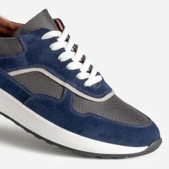 Eram Baskets/Tennis^Tennis cuir bi-matière MARINE