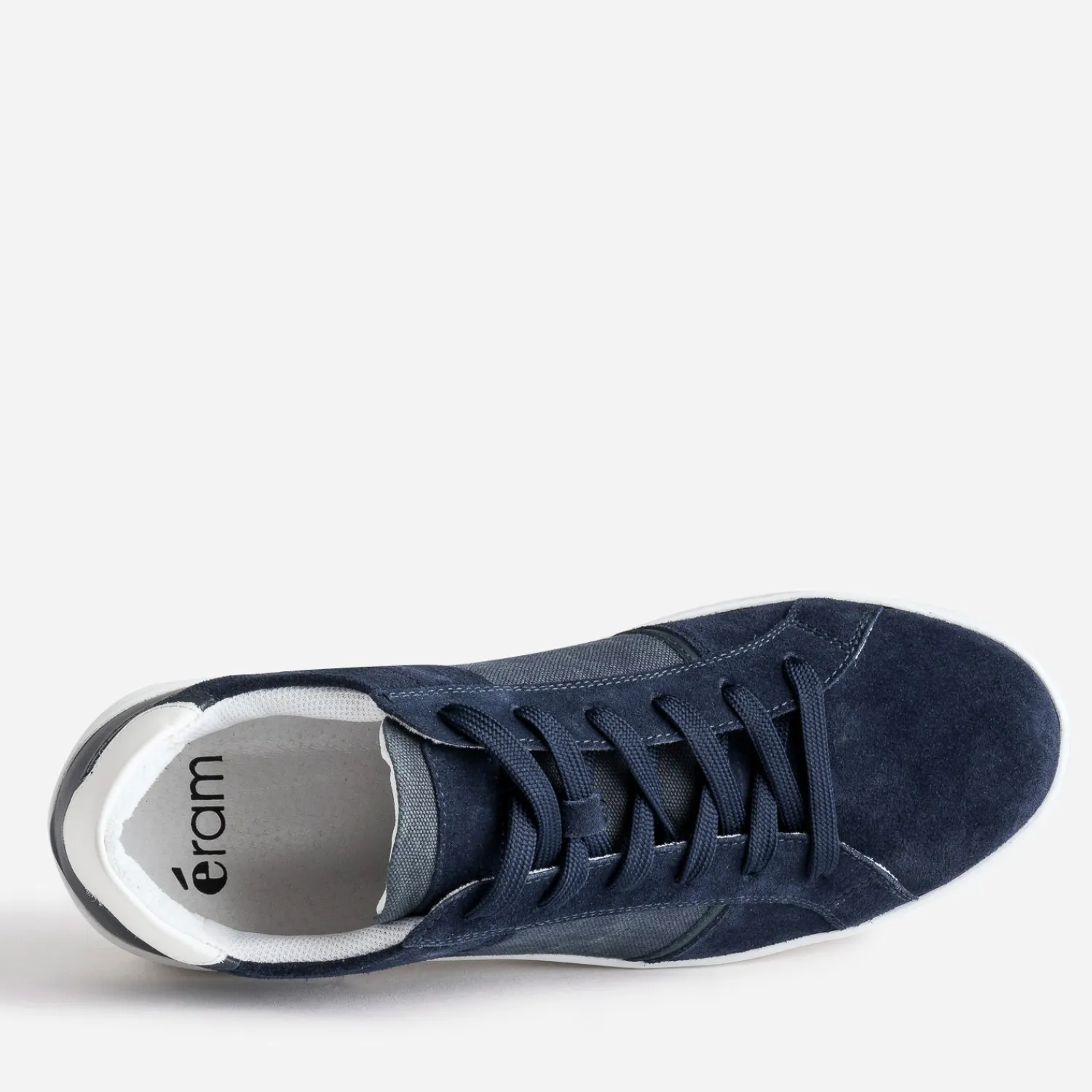 Eram Baskets/Tennis^Tennis cuir velours et textile MARINE
