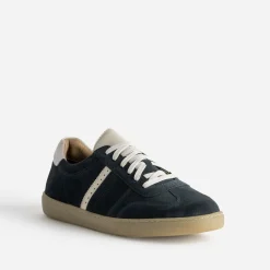 Eram Baskets/Tennis^Tennis cuir velours MARINE