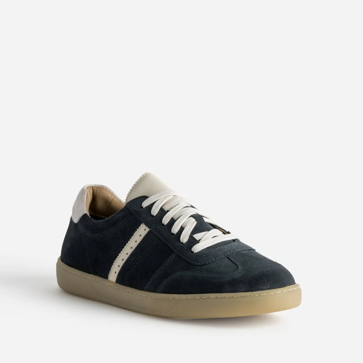 Eram Baskets/Tennis^Tennis cuir velours MARINE
