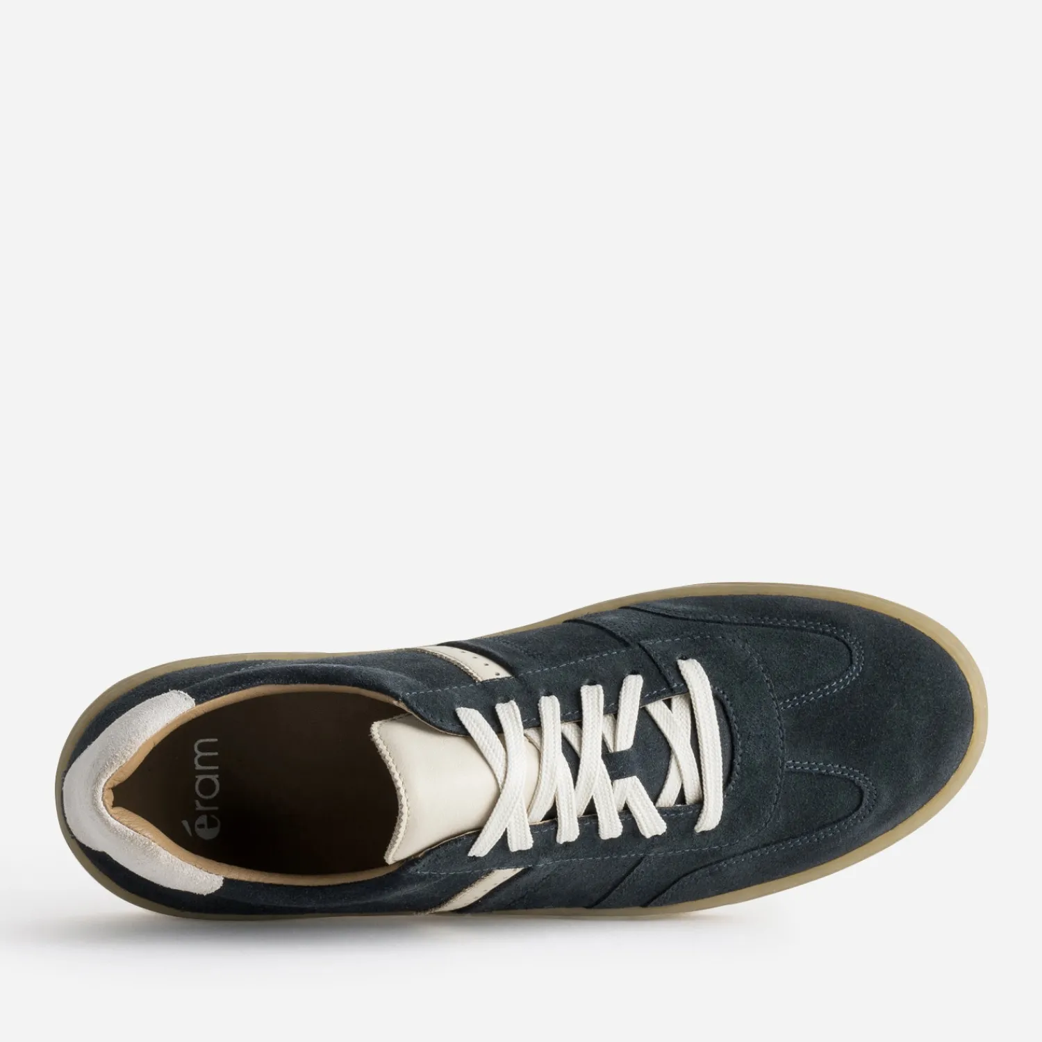 Eram Baskets/Tennis^Tennis cuir velours MARINE