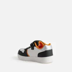 1176 Baskets^Tennis NARUTO e, blanche, orange NOIR