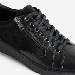 Eram Baskets/Tennis^Tennis en cuir bi-matière NOIR
