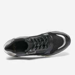 Eram Baskets^Tennis e et bronze bi matière NOIR