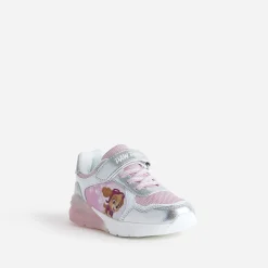 Pat Patrouille Baskets^Tennis et argent semelle lumineuse ROSE