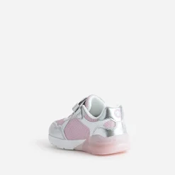 Pat Patrouille Baskets^Tennis et argent semelle lumineuse ROSE