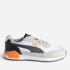 Puma Baskets/Tennis^Tennis , blanc, noir, orange GRIS