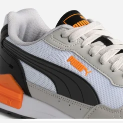 Puma Baskets/Tennis^Tennis , blanc, noir, orange GRIS