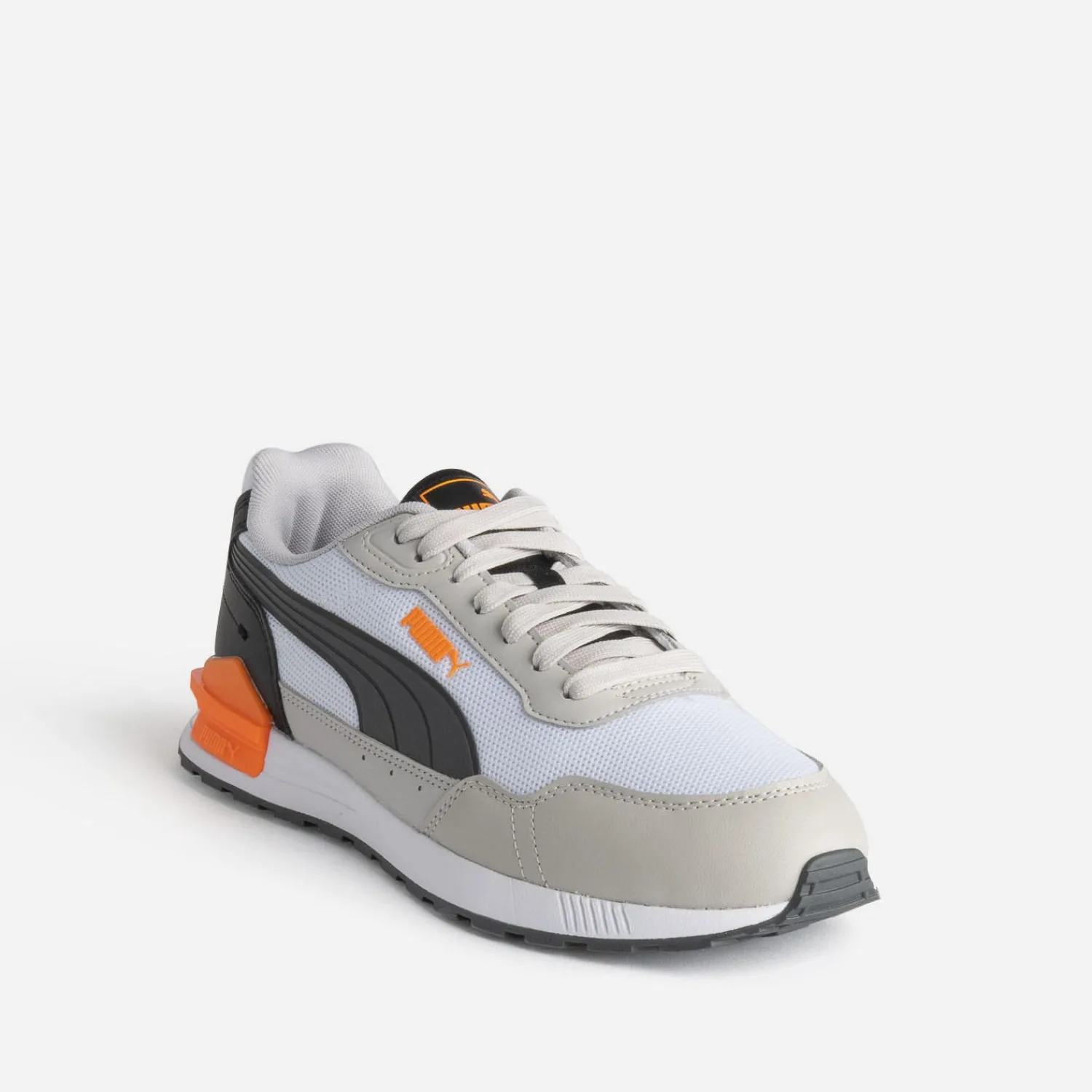 Puma Baskets/Tennis^Tennis , blanc, noir, orange GRIS