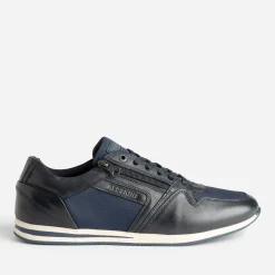 Redskins Baskets/Tennis^Tennis bleu en cuir et toile MARINE