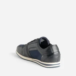 Redskins Baskets/Tennis^Tennis bleu en cuir et toile MARINE