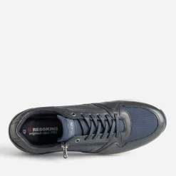 Redskins Baskets/Tennis^Tennis bleu en cuir et toile MARINE