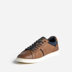 Redskins Baskets/Tennis^Tennis marron en cuir COGNAC