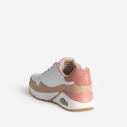 Skechers Baskets^Tennis he, beige, rose BLANC