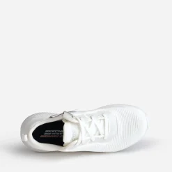 Skechers Baskets^Tennis he en mesh BLANC