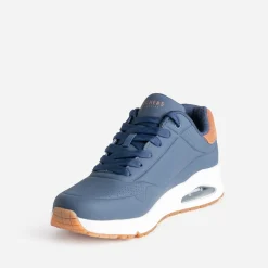 Skechers Baskets/Tennis^Tennis bleu bi-matière MARINE