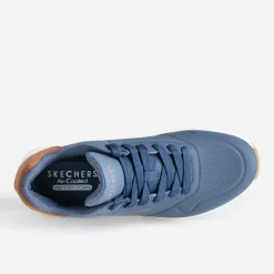 Skechers Baskets/Tennis^Tennis bleu bi-matière MARINE