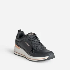 Skechers Baskets^Tennis e détails cuivrés NOIR