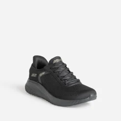 Skechers Baskets^Tennis e mesh et lacet élastiqué NOIR