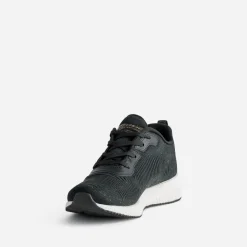 Skechers Baskets^Tennis e mesh pailleté NOIR