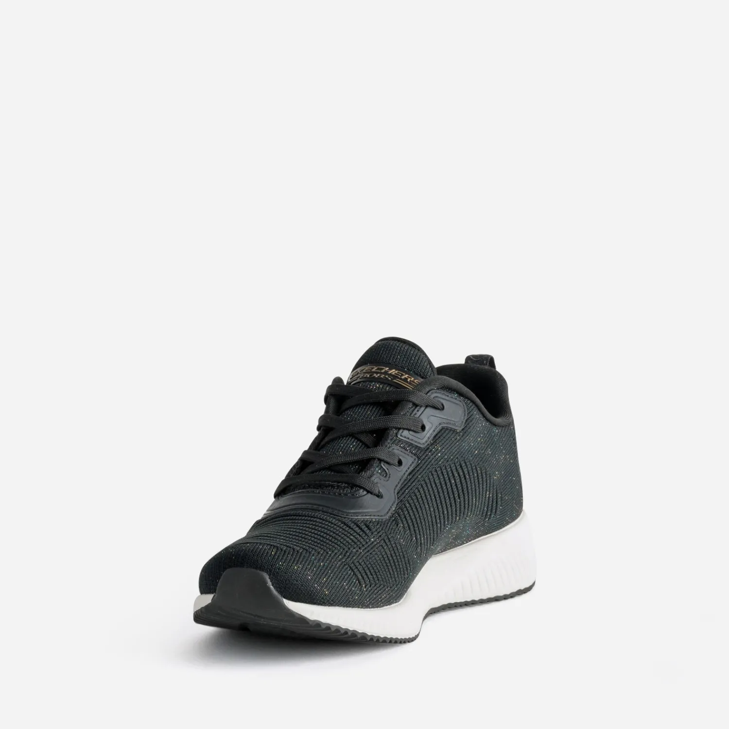 Skechers Baskets^Tennis e mesh pailleté NOIR