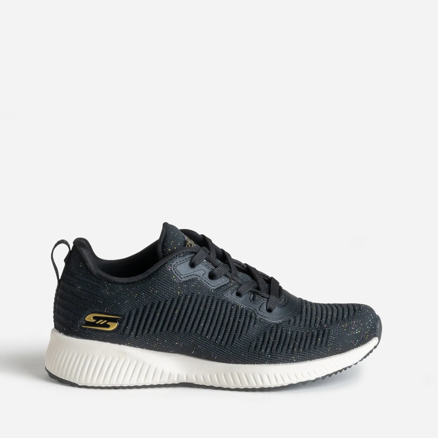Skechers Baskets^Tennis e pailletée NOIR