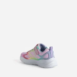Skechers Baskets^Tennis rose et fluo arc-en-ciel MULTICOLORE