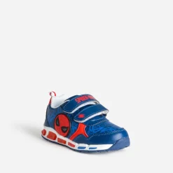 703 Baskets^Tennis SPIDERMAN e et rouge lumineuse BLEU
