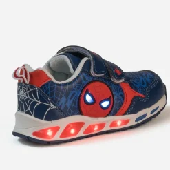 703 Baskets^Tennis SPIDERMAN e et rouge lumineuse BLEU