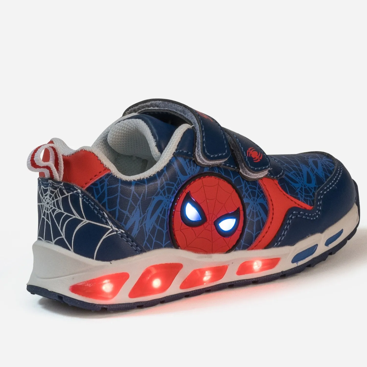 703 Baskets^Tennis SPIDERMAN e et rouge lumineuse BLEU