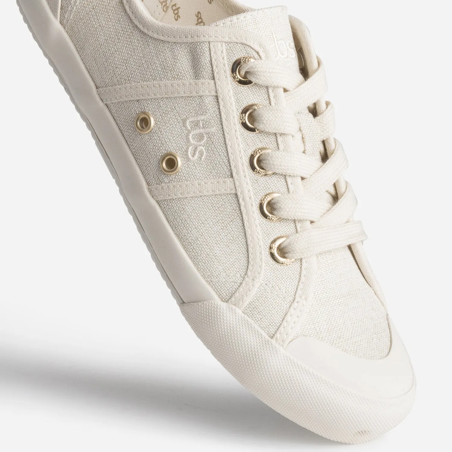 Tbs Baskets^Tennis chiné en toile BEIGE