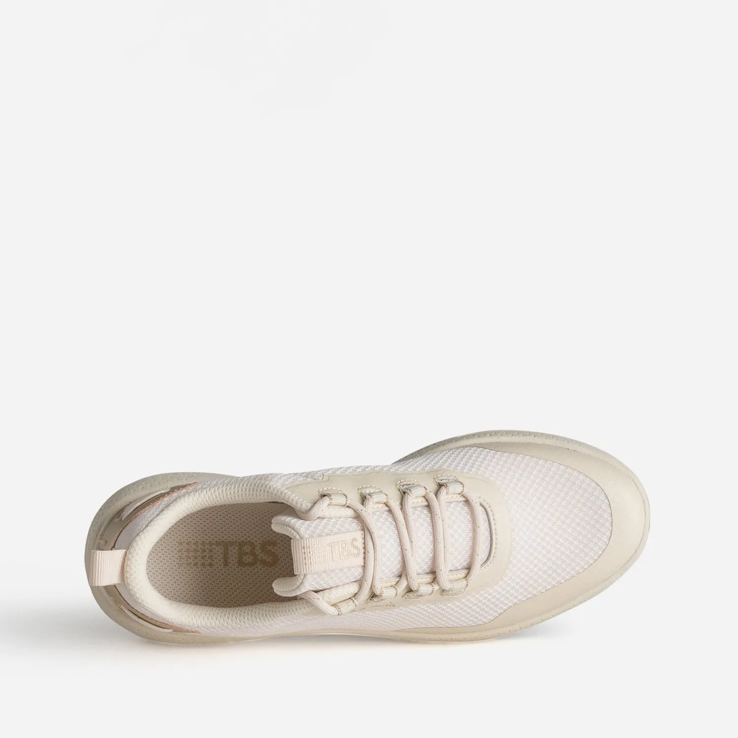 Tbs Baskets^Tennis mesh détails dorés BEIGE