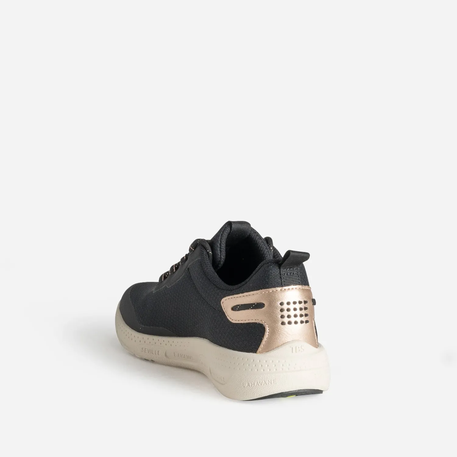 Tbs Baskets^Tennis e mesh détails cuivrés NOIR